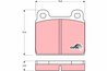 SET PLACUTE FRANA TRW GDB100 - Compatibil cu ALFA ROMEO, BEDFORD, FERRARI, FORD, MERCEDES-BENZ, OPEL, PORSCHE, VAUXHALL, VW
