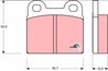 SET PLACUTE FRANA TRW GDB102 - Compatibil cu ALFA ROMEO, BMW, DAF, NSU, OPEL, PORSCHE, SAAB, TALBOT, VAUXHALL, VOLVO, VW