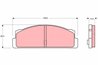 SET PLACUTE FRANA TRW GDB107 - Compatibil cu AUTOBIANCHI, FIAT, FSO, LANCIA, PININFARINA, SEAT, TALBOT