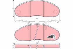 Set placute frana TRW GDB1077