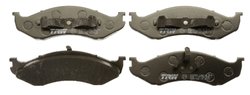 SET PLACUTE FRANA TRW GDB1153 - Compatibil cu JEEP, JEEP (BJC), KIA