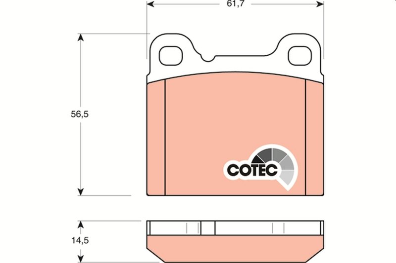 SET PLACUTE FRANA TRW GDB1160 - Compatibil cu VOLVO