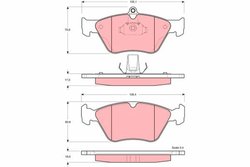 SET PLACUTE FRANA TRW GDB1166 - Compatibil cu HOLDEN, OPEL, SAAB, VAUXHALL