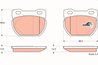 SET PLACUTE FRANA TRW GDB1209 - Compatibil cu LAND ROVER