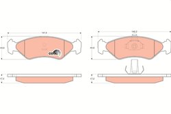 SET PLACUTE FRANA TRW GDB1221 - Compatibil cu FORD, MAZDA