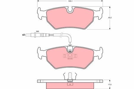 Set placute frana TRW GDB1258
