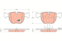 Set placute frana TRW GDB1261