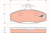 SET PLACUTE FRANA TRW GDB1280 - Compatibil cu SKODA, VW