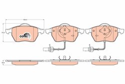 SET PLACUTE FRANA TRW GDB1307 - Compatibil cu AUDI, AUDI (FAW), HONGQI, SEAT, SKODA, VW, VW (SVW), ZHONGHUA (BRILLIANCE)