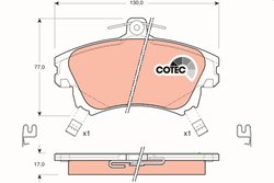 SET PLACUTE FRANA TRW GDB1313 - Compatibil cu MITSUBISHI, VOLVO