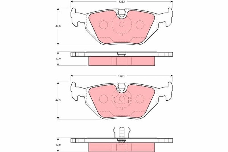 Set placute frana TRW GDB1343