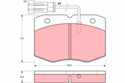 SET PLACUTE FRANA TRW GDB1356 - Compatibil cu IVECO