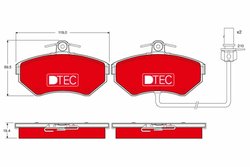 SET PLACUTE FRANA TRW GDB1366DTE - Compatibil cu AUDI, SEAT, VW