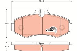 SET PLACUTE FRANA TRW GDB1373 - Compatibil cu MERCEDES-BENZ