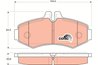 SET PLACUTE FRANA TRW GDB1373 - Compatibil cu MERCEDES-BENZ