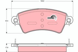 Set placute frana TRW GDB1385