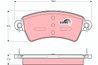 Set placute frana TRW GDB1385