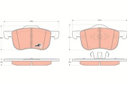 Set placute frana TRW GDB1388