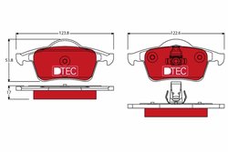 Set placute frana TRW GDB1389DTE