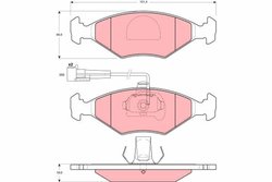 Set placute frana TRW GDB1393