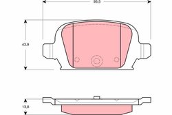SET PLACUTE FRANA TRW GDB1412 - Compatibil cu HOLDEN, OPEL, VAUXHALL