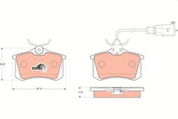 Set placute frana TRW GDB1415