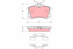 SET PLACUTE FRANA TRW GDB1416 - Compatibil cu AUDI, PEUGEOT (DF-PSA), SEAT, SKODA, VW