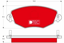 Set placute frana TRW GDB1434DTE
