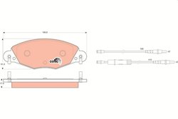 Set placute frana TRW GDB1449