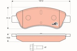 Set placute frana TRW GDB1463