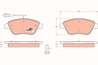SET PLACUTE FRANA TRW GDB1482 - Compatibil cu ALFA ROMEO, CITROEN, FIAT, PEUGEOT