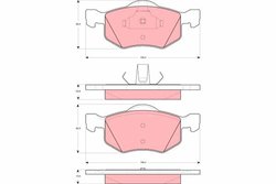 SET PLACUTE FRANA TRW GDB1497 - Compatibil cu FORD, FORD AUSTRALIA, FORD USA, MAZDA