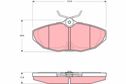 Set placute frana TRW GDB1511