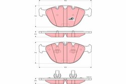 Set placute frana TRW GDB1529
