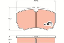 SET PLACUTE FRANA TRW GDB1535 - Compatibil cu IVECO