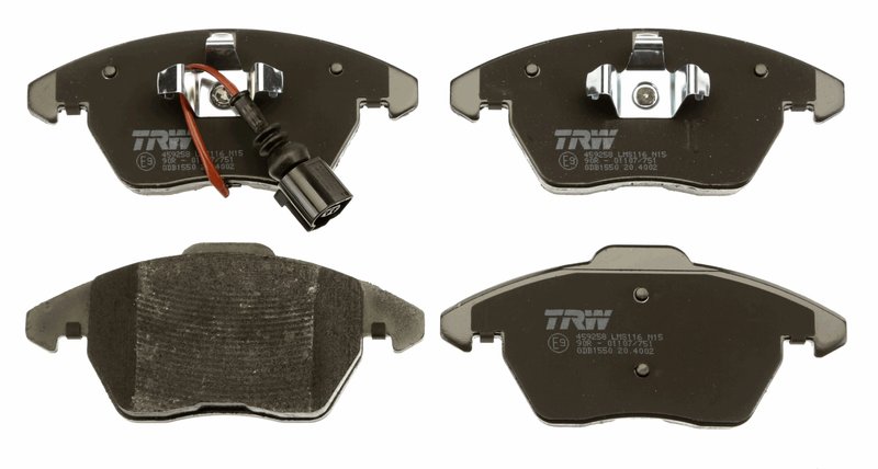 SET PLACUTE FRANA TRW GDB1550 - Compatibil cu AUDI, SEAT, SKODA, SKODA (SVW), VW, VW (FAW), VW (SVW)