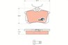 SET PLACUTE FRANA TRW GDB1578 - Compatibil cu AUDI