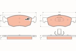 Set placute frana TRW GDB1588