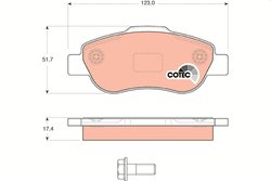 SET PLACUTE FRANA TRW GDB1589 - Compatibil cu FIAT
