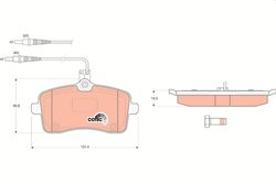 Set placute frana TRW GDB1594