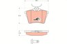 SET PLACUTE FRANA TRW GDB1596 - Compatibil cu CITROEN, PEUGEOT
