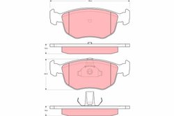 Set placute frana TRW GDB1618