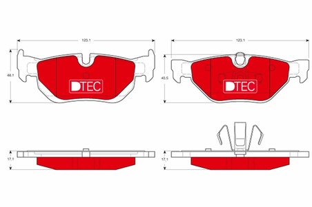 SET PLACUTE FRANA TRW GDB1626DTE - Compatibil cu BMW, BMW (BRILLIANCE)