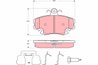 SET PLACUTE FRANA TRW GDB1635 - Compatibil cu DACIA, RENAULT