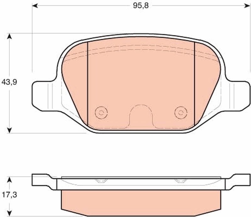 SET PLACUTE FRANA TRW GDB1646 - Compatibil cu ALFA ROMEO