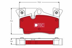 Set placute frana TRW GDB1652DTE