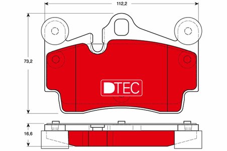 Set placute frana TRW GDB1653DTE