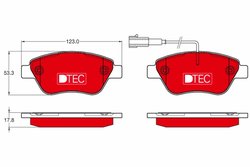 Set placute frana TRW GDB1654DTE