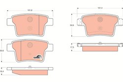 SET PLACUTE FRANA TRW GDB1665 - Compatibil cu BYD, FORD, FORD (CHANGAN), FORD USA, JAGUAR