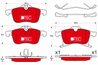 SET PLACUTE FRANA TRW GDB1668DTE - Compatibil cu OPEL, VAUXHALL